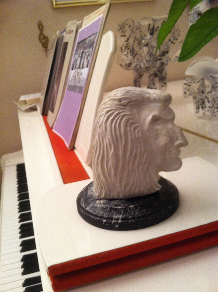 I do a little sculpting. This is Franz Liszt